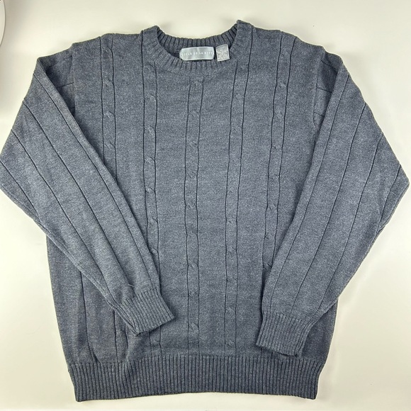 Oscar de la Renta Other - OSCAR DE LA RENTA Men’s knit Sweater Gray Size XL